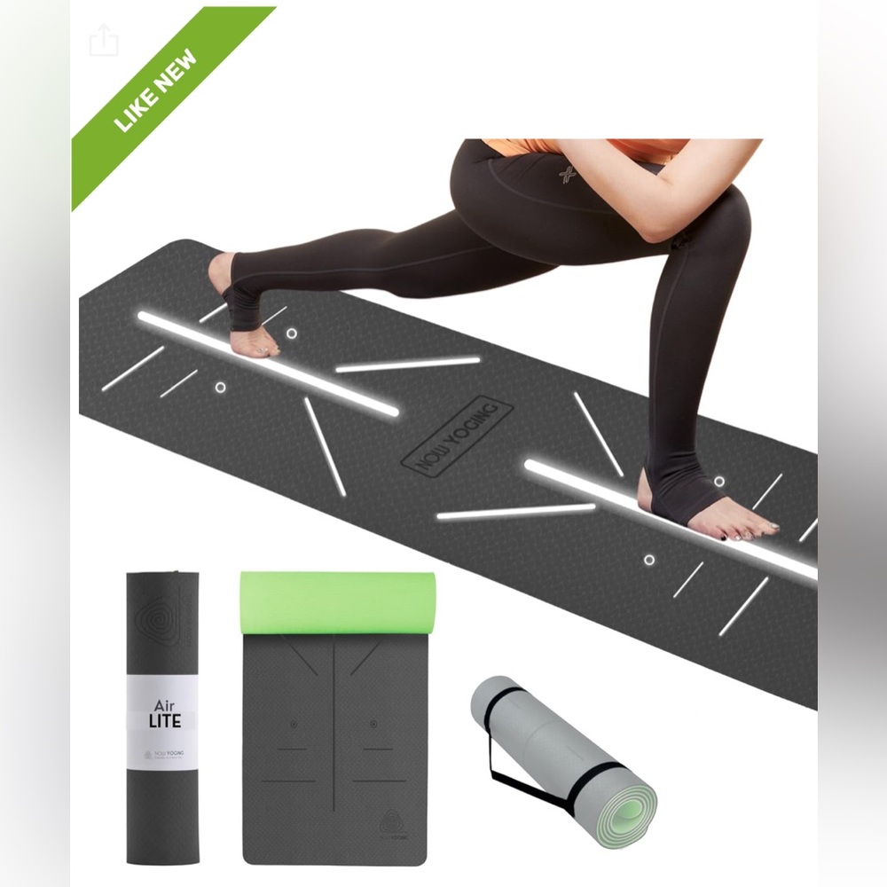 Unbeatable 6mm Thickness Yoga Mat with Alignment lines - New